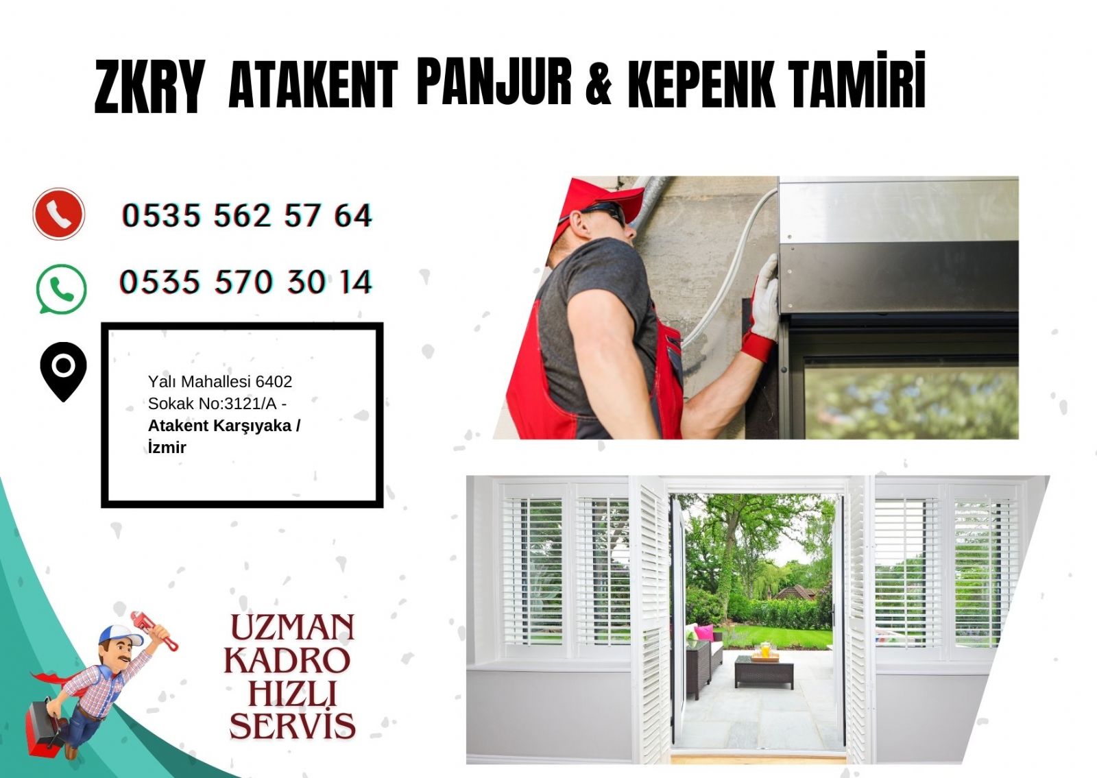 Atakent panjur ve Kepenk Tamiri